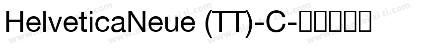 HelveticaNeue (TT)-C字体转换